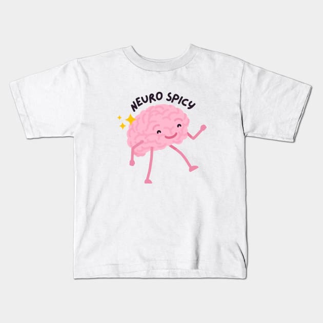 Neurospicy Neurodivergent Kids T-Shirt by applebubble